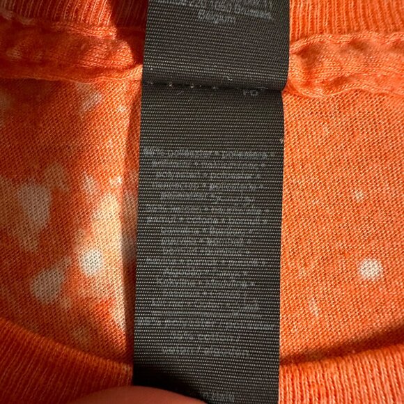 Gildan Womens XL Soul Full of Sunshine Orange Bleached Short Sleeve Graphic Tee - Picture 7 of 8